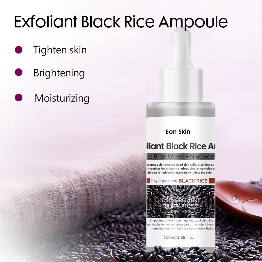 Peel Shot Glow White and Black Rice Ampoule Serum, a Gentle Exfoliating Face and Body Scrub for All Skin Types