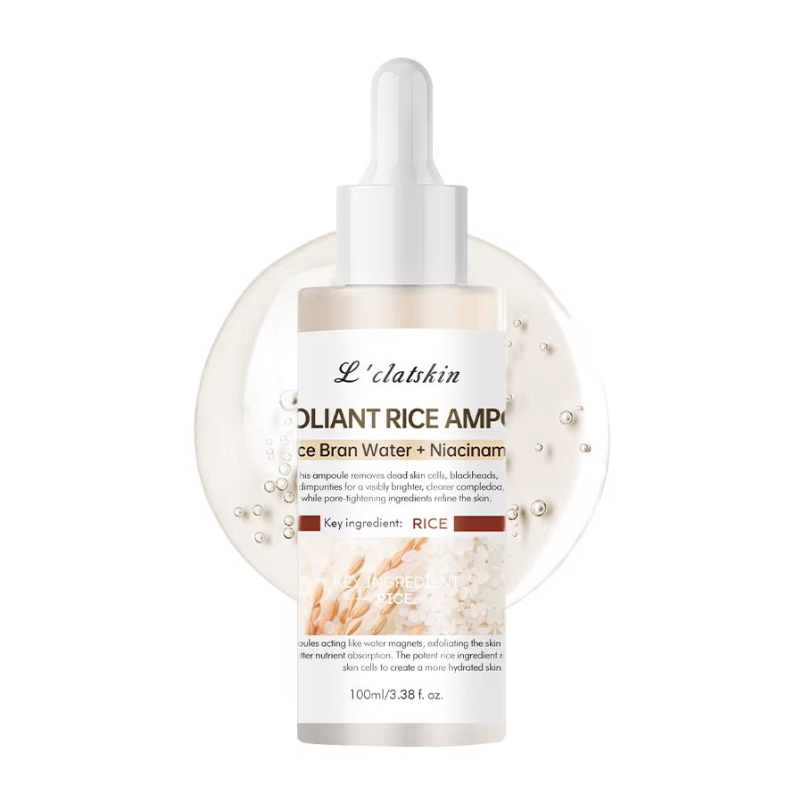 Peel Shot Glow White and Black Rice Ampoule Serum, a Gentle Exfoliating Face and Body Scrub for All Skin Types